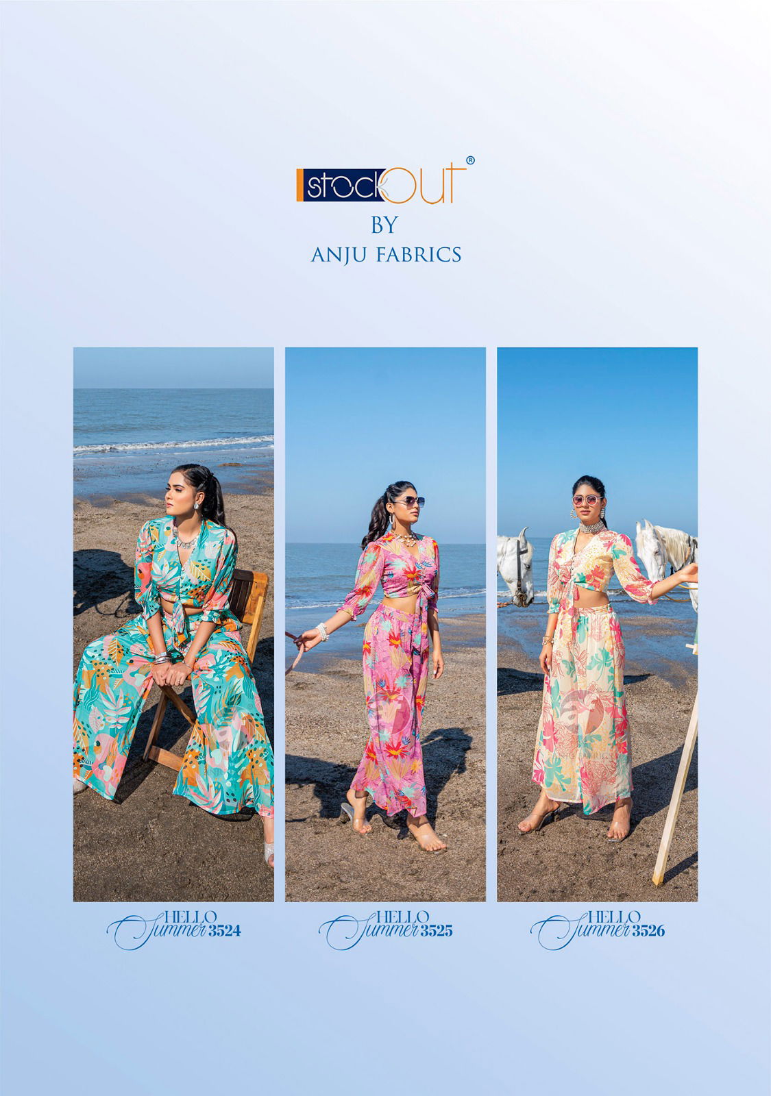 Hello Summer By Af Fancy Designer Ladies Crop Top With Palazzo Wholesale Clothing Suppliers In India
